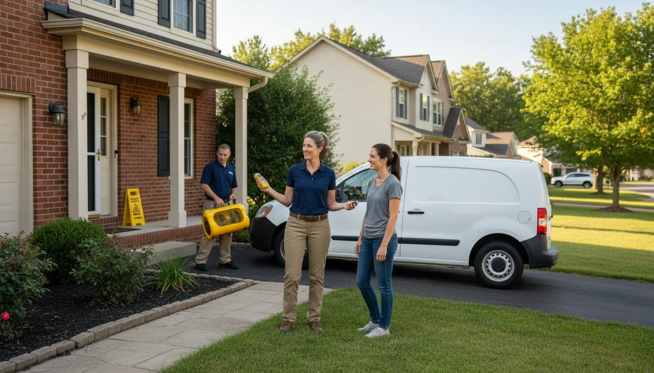 Water restoration image for Dehumidification And Cleanup Services in Mount Hope, OH